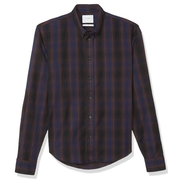 ビリーレイド メンズ シャツ トップス Men's Standard Fit Button Down Taylor Shirt Navy/Rubber Plaid