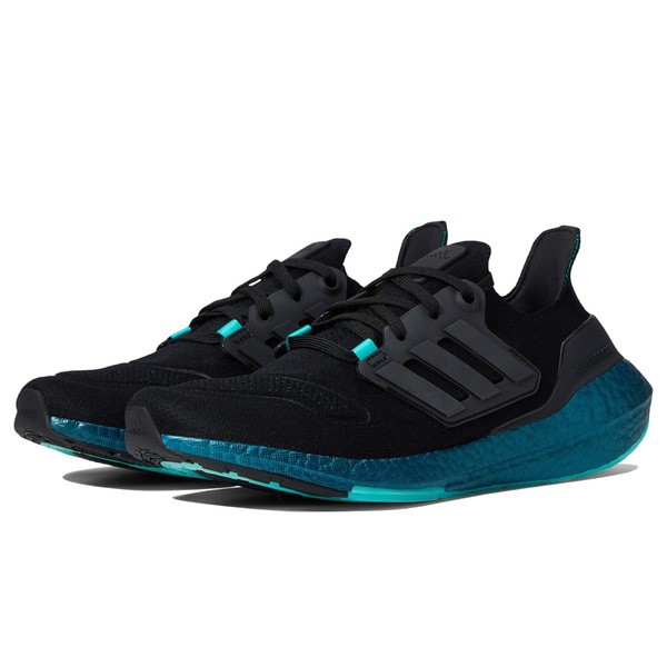 アディダス メンズ スニーカー シューズ Ultraboost 22 Black/Black/Mint Rush