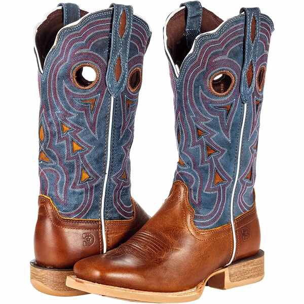 デゥランゴ レディース ブーツ＆レインブーツ シューズ Lady Rebel Pro 12" Western Brown/Blue