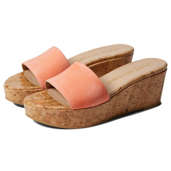 スチュアート ワイツマン レディース ヒール シューズ Summer Wedge Apricot