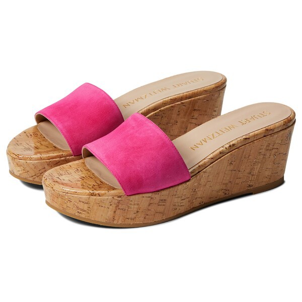 スチュアート ワイツマン レディース ヒール シューズ Summer Wedge Magenta