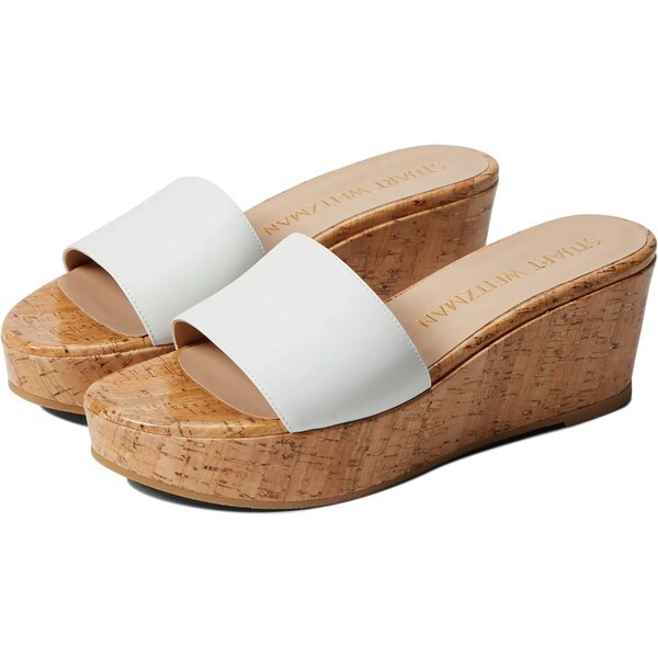 スチュアート ワイツマン レディース ヒール シューズ Summer Wedge White