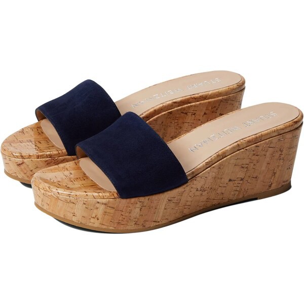 スチュアート ワイツマン レディース ヒール シューズ Summer Wedge Nice Blue