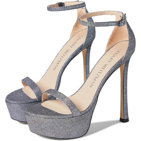 スチュアート ワイツマン レディース ヒール シューズ Nudistcurve Hollywood Sandal Gunmetal