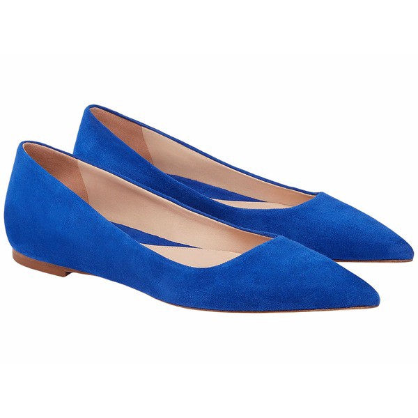 エムエメウラフール レディース サンダル シューズ Rowan Flat - Suede Ultramarine