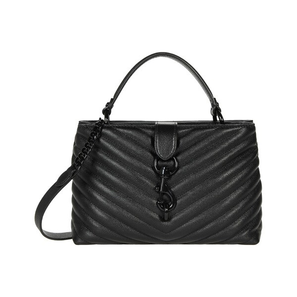 レベッカミンコフ レディース ハンドバッグ バッグ Edie Top-Handle Satchel Black