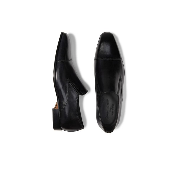 マッシモマッテエロ メンズ スリッポン・ローファー シューズ Ponte Vecchio Cap Toe Loafer Black 1