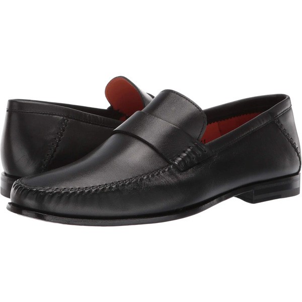 サントーニ メンズ スリッポン・ローファー シューズ Paine Penny Loafer Black