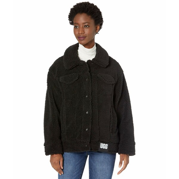 アグ レディース コート アウター Frankie Sherpa Trucker Jacket Black