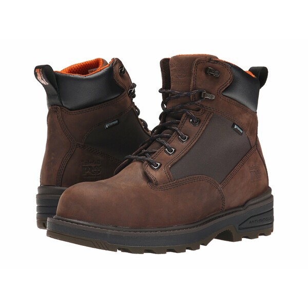 ティンバーランド メンズ ブーツ＆レインブーツ シューズ 6" Resistor Composite Safety Toe Waterproof Boot Brown