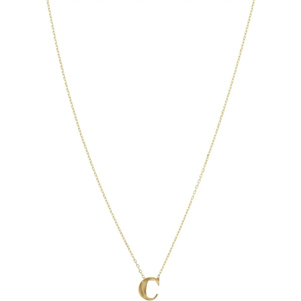 ディーバークレイ レディース ネックレス・チョーカー・ペンダントトップ アクセサリー 16" 14 KT. Initial "C" Adjustable Necklace Gol