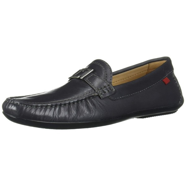 マークジョセフニューヨーク メンズ スリッポン・ローファー シューズ Men's Made in Brazil Leather/Metal Bit Driving Loafer Grey Nap