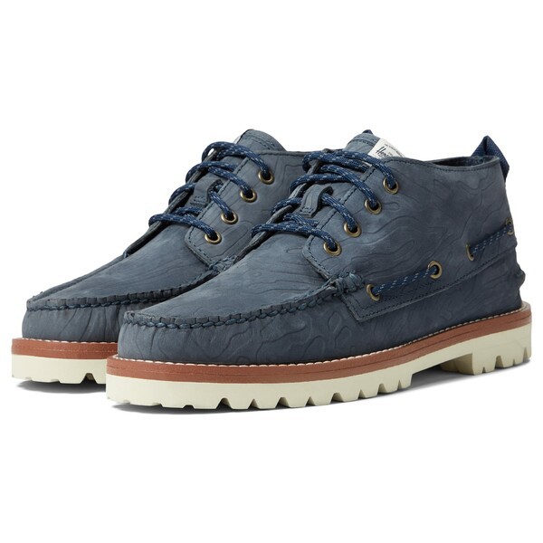 スペリー メンズ ブーツ＆レインブーツ シューズ Sperry X Herschel Authentic Original Lug Chukka Navy