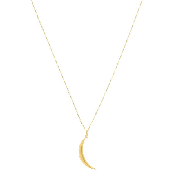 ディーバークレイ レディース ネックレス・チョーカー・ペンダントトップ アクセサリー 18" 14 KT. Moon Pendant Necklace Gold