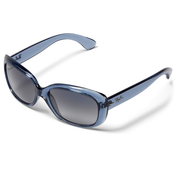 レイバン レディース サングラス＆アイウェア アクセサリー 58 mm 0RB4101 Jackie Ohh Transparent Blue/Blue Gradient Polarized