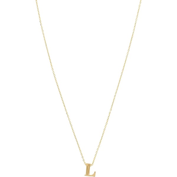 ディーバークレイ レディース ネックレス・チョーカー・ペンダントトップ アクセサリー 16" 14 KT. Initial "L" Adjustable Necklace Gol