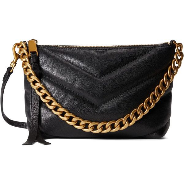 レベッカミンコフ レディース ハンドバッグ バッグ Edie Crossbody w/ Chain Black 1