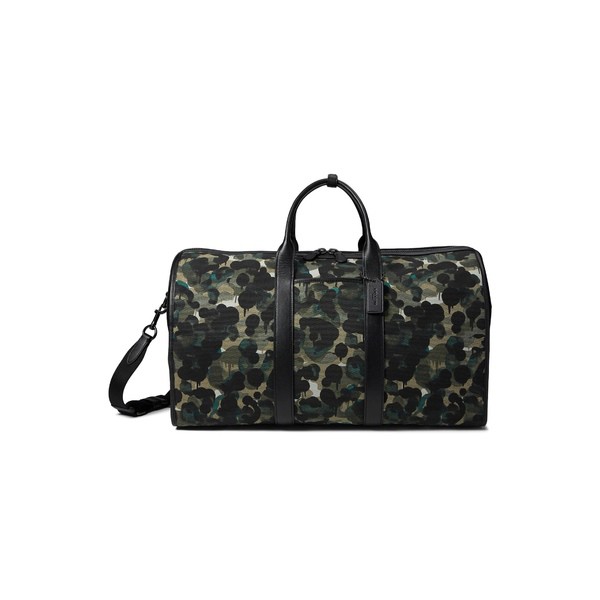 コーチ メンズ ボストンバッグ バッグ Gotham Duffel in Camo Print Canvas Green/Blue