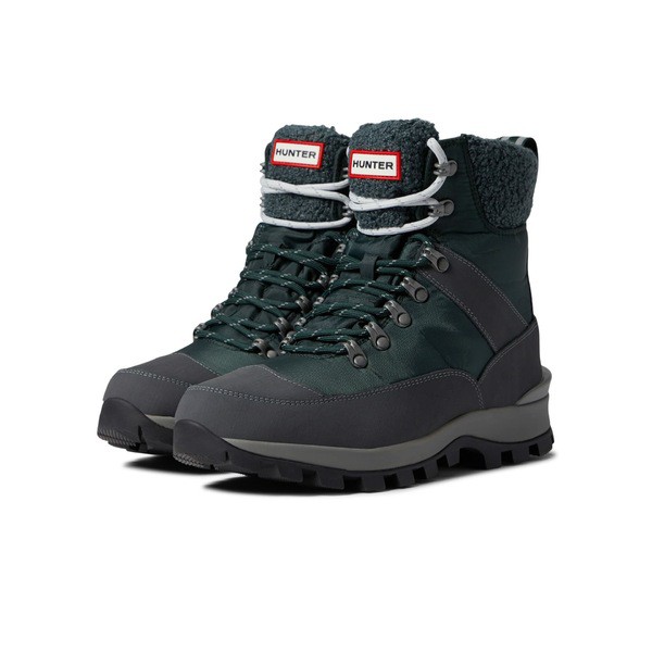 ハンター レディース ブーツ＆レインブーツ シューズ Recycled Polyester Commando Boot Arctic Moss/Henson Navy