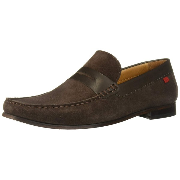 マークジョセフニューヨーク メンズ スリッポン・ローファー シューズ Men's Leather Windsor Place Penny Loafer Brown Suede