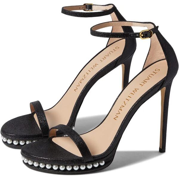 スチュアート ワイツマン レディース ヒール シューズ Nudistdisco Pearl Sandal Black 1