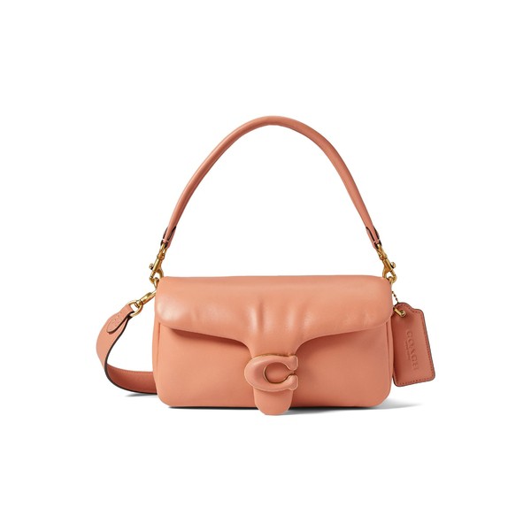 コーチ レディース ハンドバッグ バッグ Leather Covered C Closure Pillow Tabby Shoulder Bag 26 Light Coral