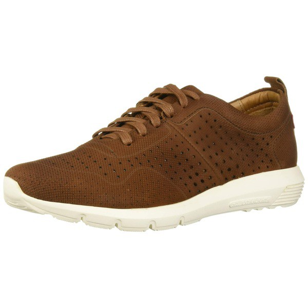 マークジョセフニューヨーク メンズ スニーカー シューズ Men's Leather Made in Brazil Grand Central Sneaker Cognac Zig-zag Nubuck