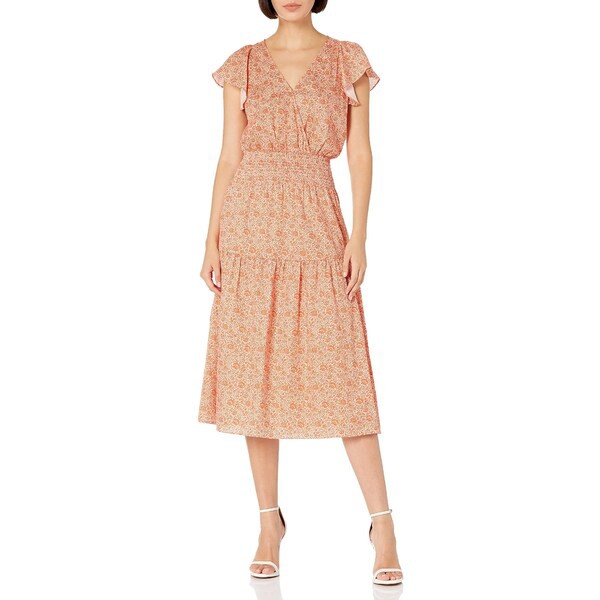 パーカー レディース ワンピース トップス Women's Short Sleeve Midi, Miley Dress Terracotta Rue