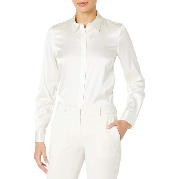 セオリー レディース シャツ トップス Women's Classic Fitted Shirt Ivory