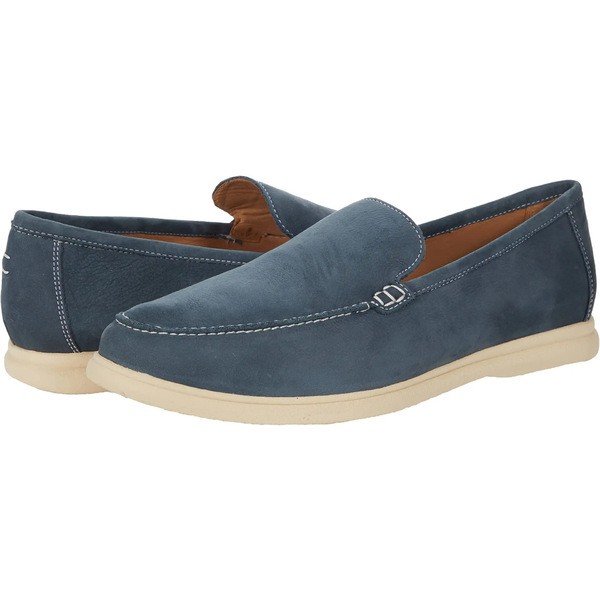 ジョニーオー メンズ スリッポン・ローファー シューズ Malibu Moccasin Navy