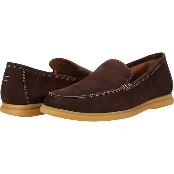 ジョニーオー メンズ スリッポン・ローファー シューズ Malibu Moccasin Dark Brown