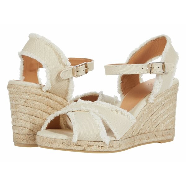 カスタ ニエール レディース ヒール シューズ Bromelia 80 Wedge Espadrille Ivory