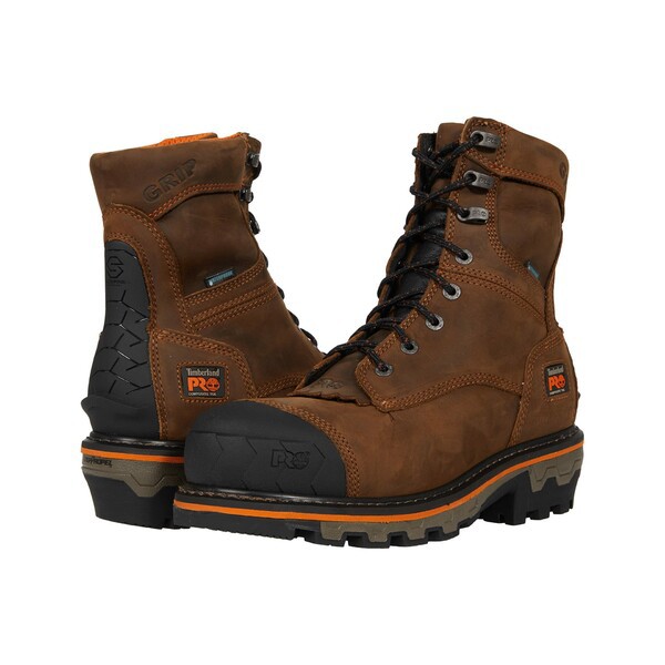 ティンバーランド メンズ ブーツ＆レインブーツ シューズ Boondock HD Logger 8" Composite Safety Toe Insulated Waterproof Mocha