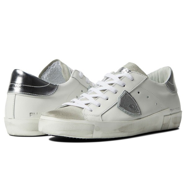 フィリップモデル レディース スニーカー シューズ PRSX Low Sneaker Basic/Blanc Argent