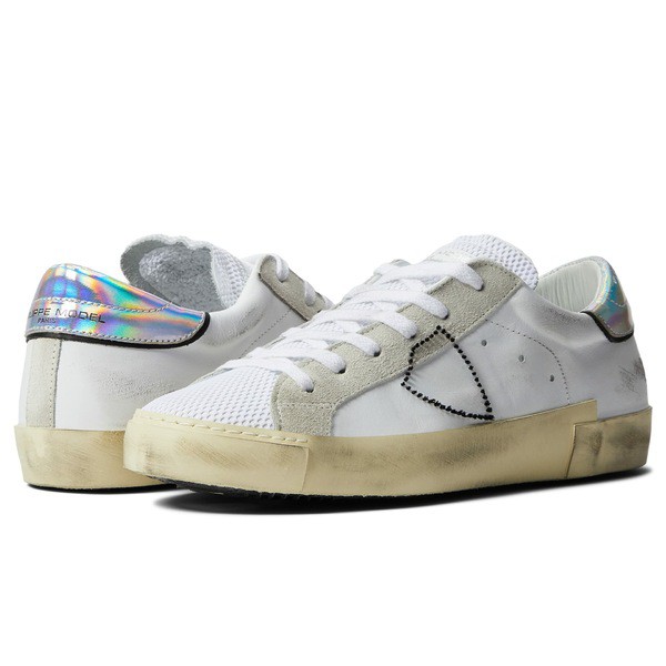 フィリップモデル レディース スニーカー シューズ PRSX Low Sneaker Broderie Neon/Blanc Noir