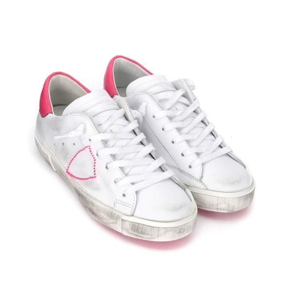 フィリップモデル レディース スニーカー シューズ PRSX Low Sneaker Broderie Pop/Blanc Fuchsia