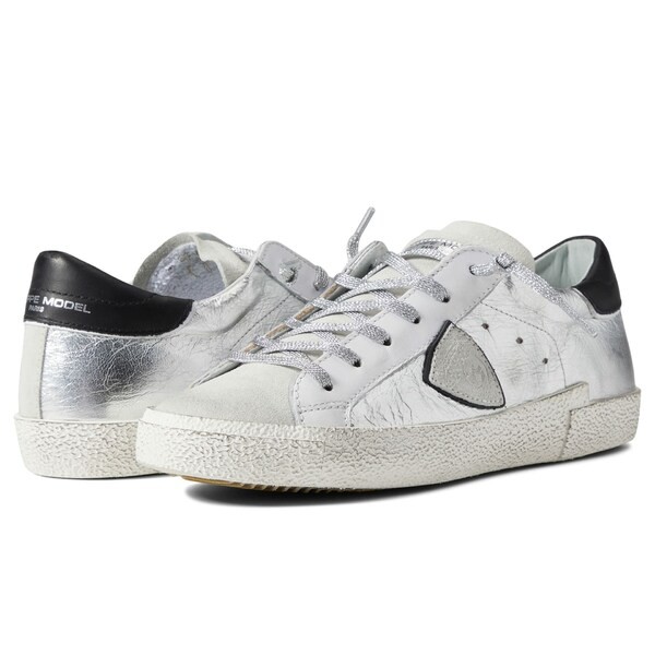 フィリップモデル レディース スニーカー シューズ PRSX Low Sneaker Metal/Argent