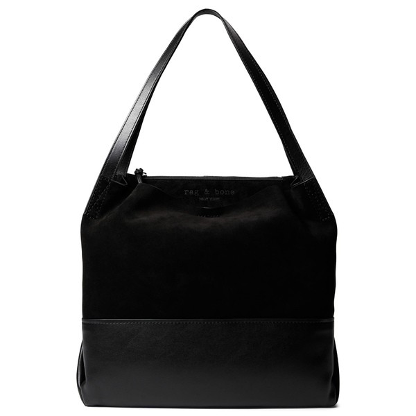 ラグアンドボーン レディース ハンドバッグ バッグ Passenger Tote 2.0 Black Suede