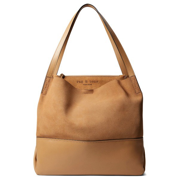 ラグアンドボーン レディース ハンドバッグ バッグ Passenger Tote 2.0 Camel Suede