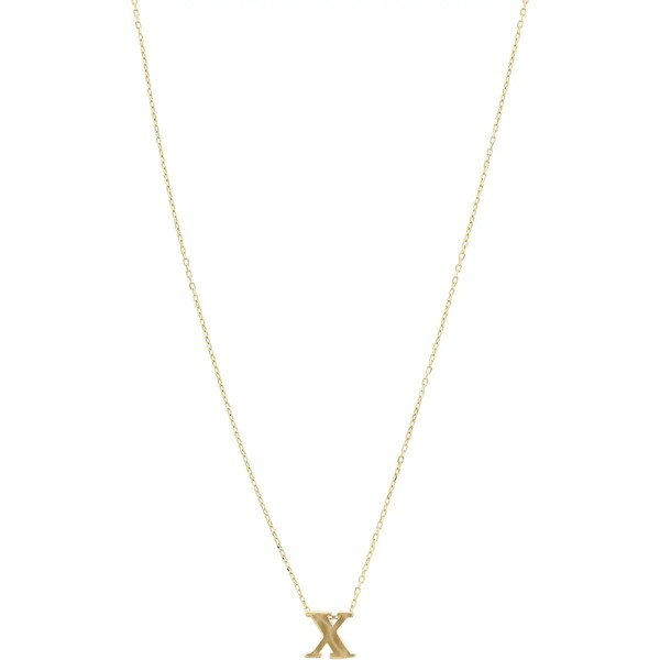 ディーバークレイ レディース ネックレス・チョーカー・ペンダントトップ アクセサリー 16" 14 KT. Initial "X" Adjustable Necklace Gol