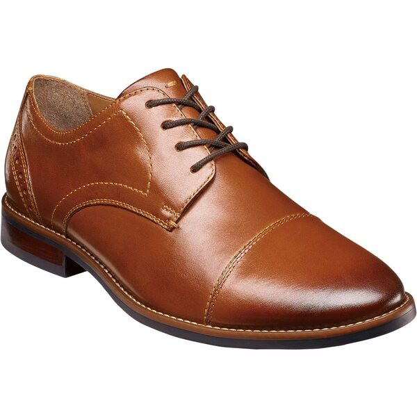 数量限定価格 ノンブッシュ Toe メンズ ドレスシューズ シューズ Fifth Straight Ward Oxford Flex Cap Straight Toe Oxford Cognac 窓shop マルフ D4a8c7d0 Cdsdp Org