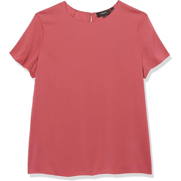 セオリー レディース シャツ トップス Women's Woven Tee Rose Pink