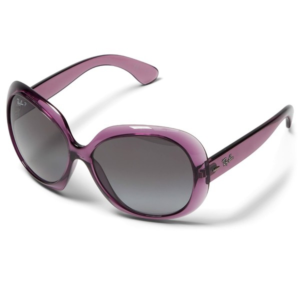 レイバン レディース サングラス＆アイウェア アクセサリー 60 mm 0RB4098 Jackie Ohh II Transparent Violet/Grey Gradient Polarized