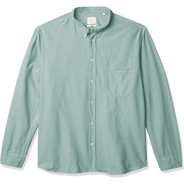 ビリーレイド メンズ シャツ トップス Men's Standard Fit Selvedge Pocket Button Down Shirt Seafoam Oxford