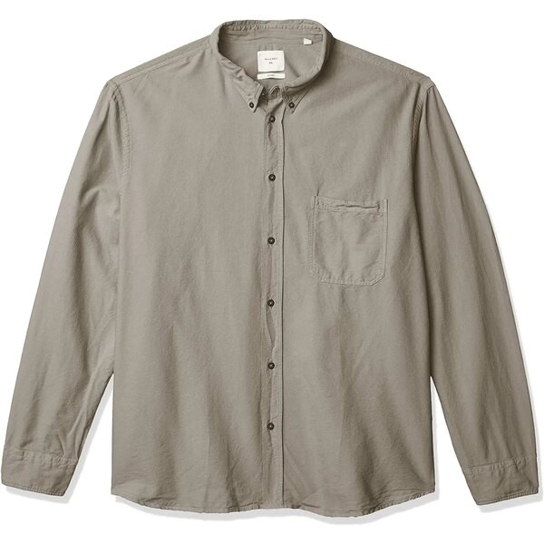 ビリーレイド メンズ シャツ トップス Men's Standard Fit Selvedge Pocket Button Down Shirt Stone Oxford