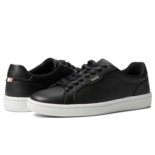 ヒューゴボス メンズ スニーカー シューズ Ribeira Tennis Sneakers Black