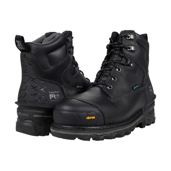 ティンバーランド メンズ ブーツ＆レインブーツ シューズ Boondock HD 6" Composite Safety Toe Waterproof Black