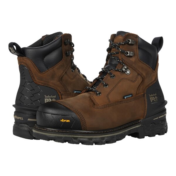 ティンバーランド メンズ ブーツ＆レインブーツ シューズ Boondock HD 6" Composite Safety Toe Waterproof Brown