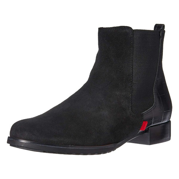 マークジョセフニューヨーク レディース ブーツ＆レインブーツ シューズ Women's Leather Made in Brazil Ankle Bootie Boot Black Suede