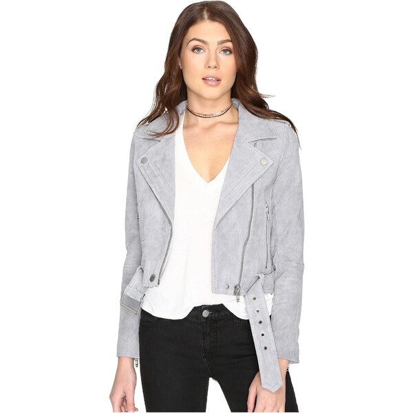 ブランクニューヨーク レディース コート アウター Suede Moto Jacket Cloud Grey